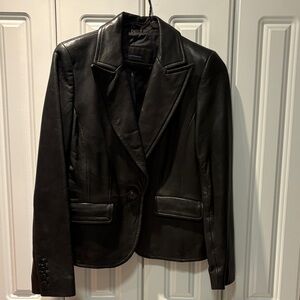 Context Black Leather Jacket